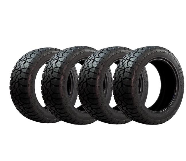 Imagem de Kit 4 Pneus Delinte Aro 22 33X12.50R22 DX-12 R/T Bandit LT 123R