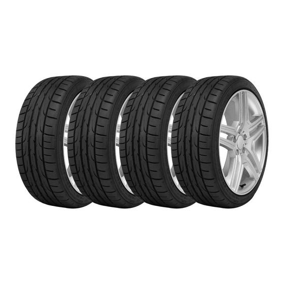 Imagem de Kit 4 Pneus Dunlop Aro 17 245/45R17 Direzza DZ-102 95W