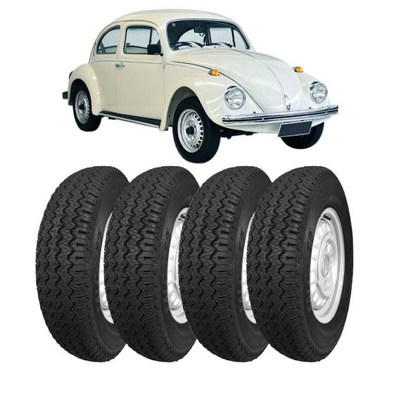 Kit 4 Pneus Fusca 5.60-15 Falco F2+4 Câmara De Ar F-15 Tr-15 Menor preço em Kit 4 Pneus Fusca 5.60-15 Falco F2+4 Câmara De Ar F-15 Tr-15
