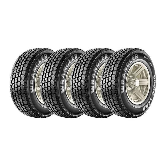 Kit 4 Pneus Goodyear Aro 16 245/75R16 Wrangler Armortrac 114S - Pneus -  Magazine Luiza