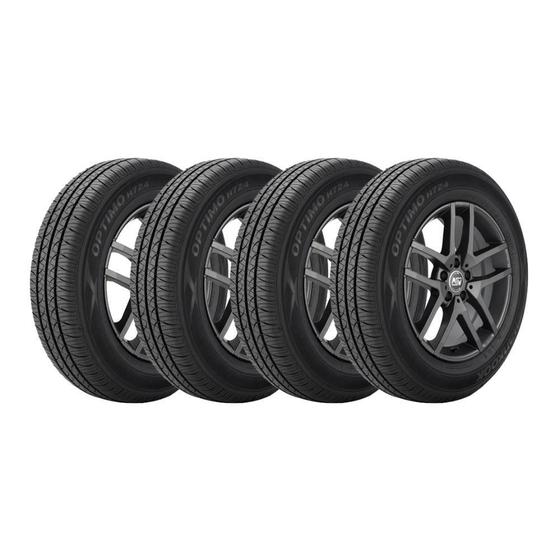 Imagem de Kit 4 Pneus Hankook Aro 15 185/60R15 Optimo H724 84T