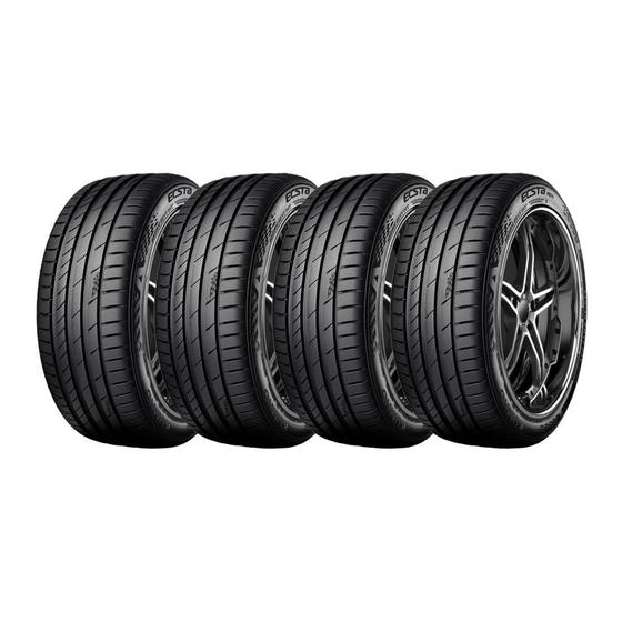 Imagem de Kit 4 Pneus Kumho Aro 17 225/50R17 Ecsta PS71 Run Flat 94W