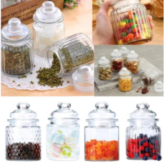 Imagem de Kit 4 Potes Bombonierie Hermético de Vidro Com Tampa 300ml
