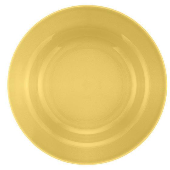 Imagem de Kit 4 Pratos Fundos Biona Amarelo Oxford Cerâmica 22cm