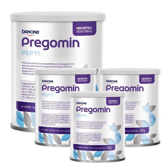 Imagem de Kit 4 Pregomin Pepti 400g - Danone