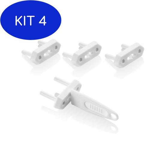 Imagem de Kit 4 Protetor de Tomada Padrao 10 Pcs Multikids Baby