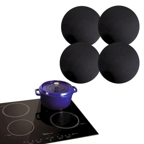 Kit 4 Protetores De Fogão Por Indução Cooktop Menor preço em Kit 4 Protetores De Fogão Por Indução Cooktop
