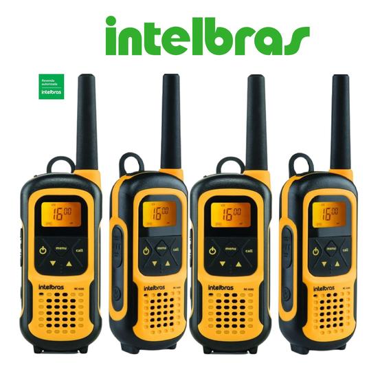 Imagem de Kit 4 Rádios Comunicador Intelbras Rc 4102 Ip67 Prova D'Água