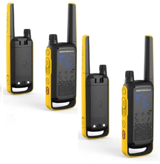 Imagem de Kit 4 Rádios Comunicadores Motorola T470 Alcança  Até 56km