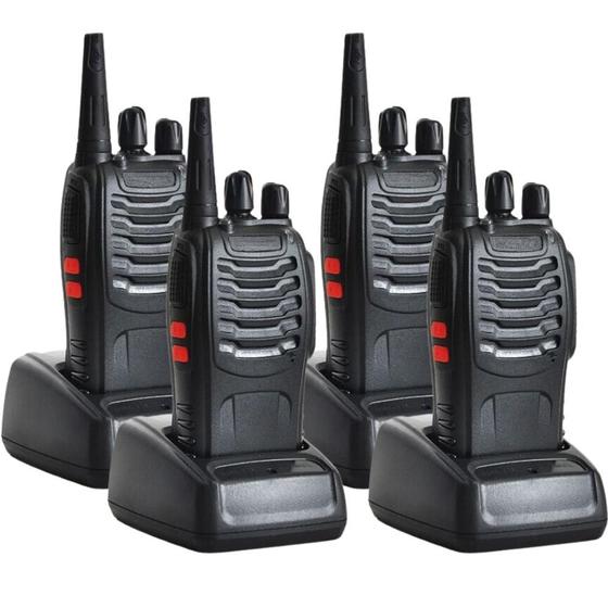 Imagem de Kit 4 Rádios Walkie Talkie BF 777s