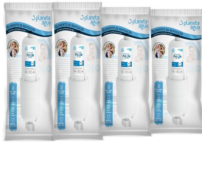 Imagem de Kit 4 Refil filtro do purificador  água Soft  slim fit