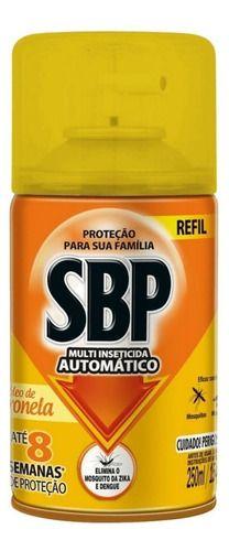 Imagem de Kit 4 Refil Repelente Sbp Automático 250ml Citronela Spray