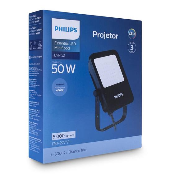 Imagem de Kit 4 Refletores Led Philips IP65 Branca Fria (6500k) - 10W