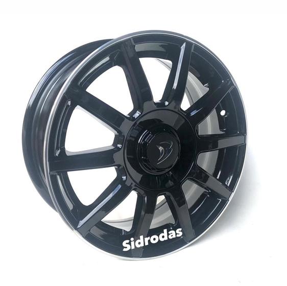 Imagem de Kit 4 Rodas Aro 14x6 Daimler 4X100/108 Black BRW 1570