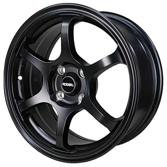 Imagem de Kit 4 Rodas Aro 15x6.5 Rodera NK 4x100 Black RDR03