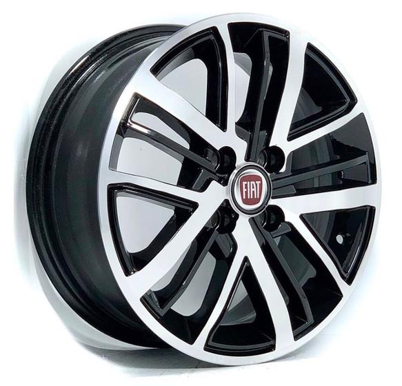 Imagem de Kit 4 Rodas Aro 15x6 Fiat Strada 2021 4x98 BD Krmai S27