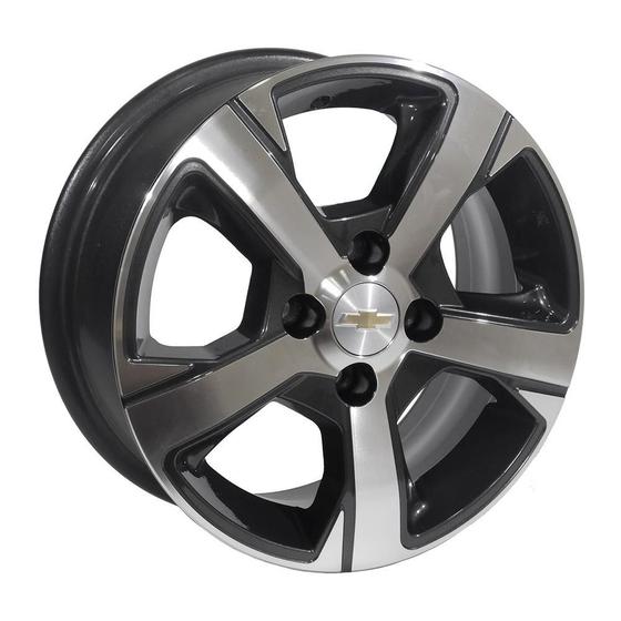 Imagem de Kit 4 Rodas Aro 15x6 Gm Onix LTZ 4x100 BD Krmai R82