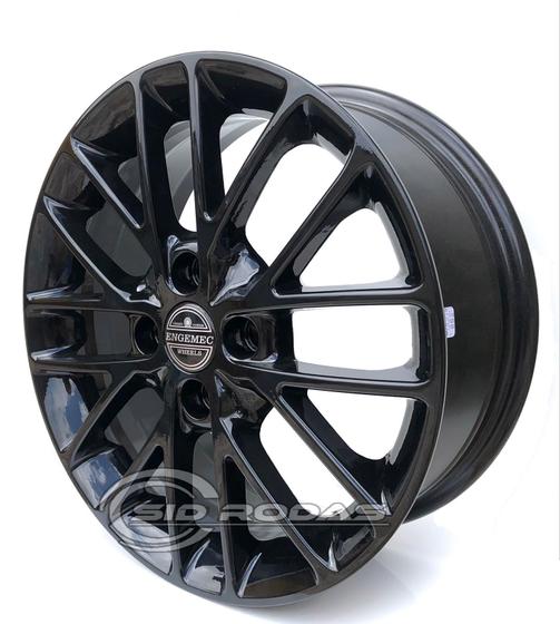 Imagem de Kit 4 Rodas Aro 15x6 Toyota Esportiva  4X100 Et40 Black EW B20