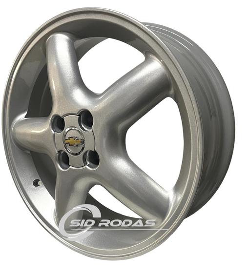 Imagem de Kit 4 Rodas Aro 17x6 Gm Calibra Opell 4x100 Prata J5