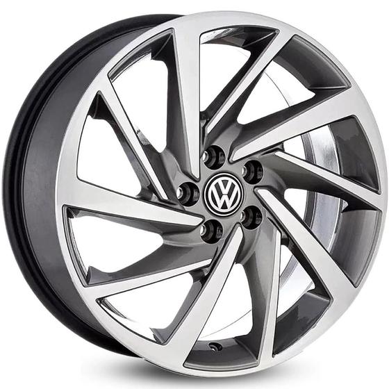 Imagem de Kit 4 Rodas Aro 17x7 5x100 Polo/Virtus GD Krmai R93