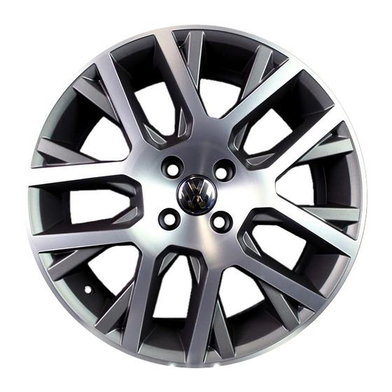 Imagem de kit 4 Rodas Aro 17x7 Vw Saveiro Cross G6 4x100 GD Krmai R45