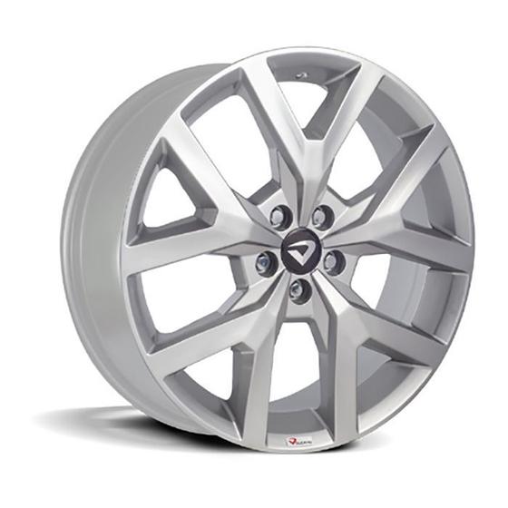 Imagem de kit 4 Rodas Aro 18x6 Vw Amarok Highline Volcano 5x100 Prata