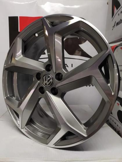 Imagem de Kit 4 Rodas Aro 18x7 5x112 Polo R-Line GD Krmai S23