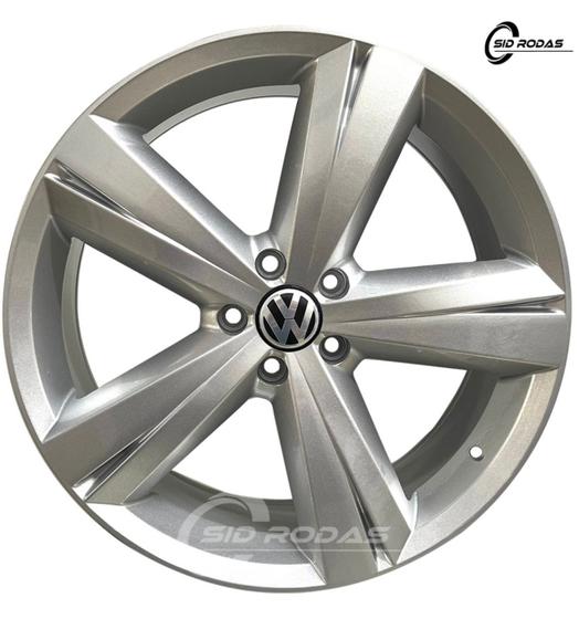 Imagem de Kit 4 Rodas Aro 20x7,5 Vw Fusca Tsi 5x112 Prata Brw 1730