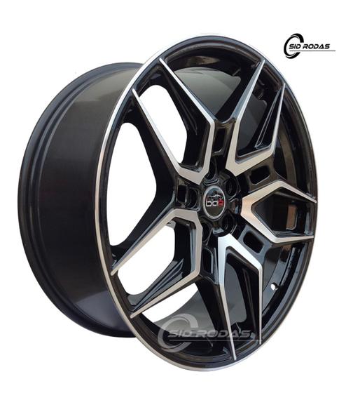 Imagem de Kit 4 Rodas Aro 20x8 Incitatus B.A.R 5X100 Black Diam.