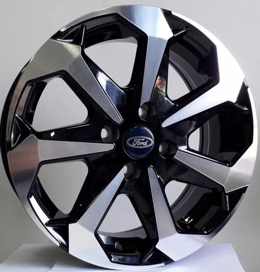 Imagem de Kit 4 Rodas Esportiva Ford Aro 15 4x108 Tarantula BD ka fiesta eco