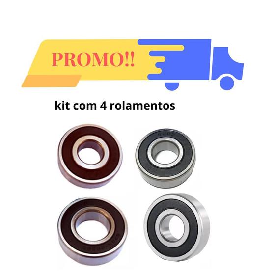 Imagem de Kit 4 Rolamentos Para Manutenção De Motobombas