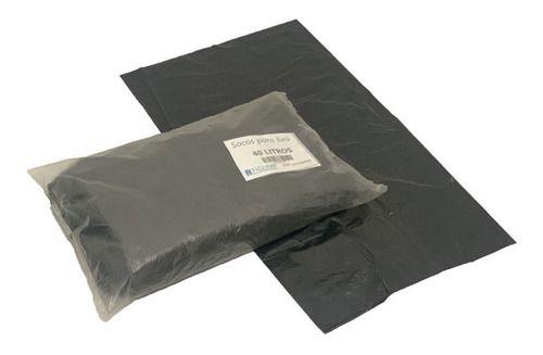 Imagem de Kit 4 Saco De Lixo 40l Preto Resistente -  400 Unidades