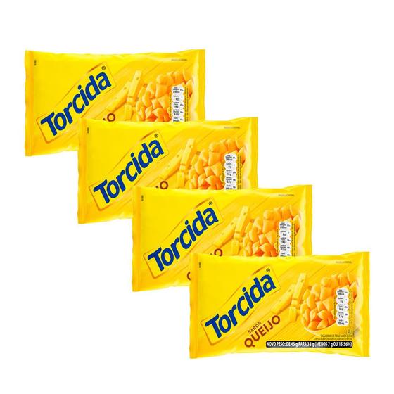 Kit 4 Salgadinho Torcida Sabor Queijo 38g - Elma Chips - Chips ...