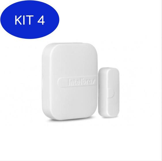 Kit 4 Sensor De Alarme Magnético Sem Fio Xas 4010 Intelbras Menor preço em Kit 4 Sensor De Alarme Magnético Sem Fio Xas 4010 Intelbras