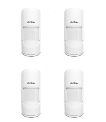 Kit 4 Sensores Alarme Passivo IVP 5001 PET SHIELD Intelbras Menor preço em Kit 4 Sensores Alarme Passivo IVP 5001 PET SHIELD Intelbras