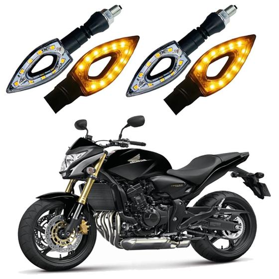 Imagem de Kit 4 Setas Sequenciais Led P01S Flecha Vazado HONDA CB 600F Hornet 2016 2017 2018201920202021