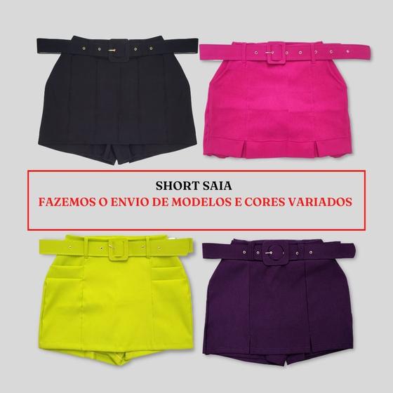 Imagem de kit 4 Short Saia Feminino Plus Size Moda Feminina G GG