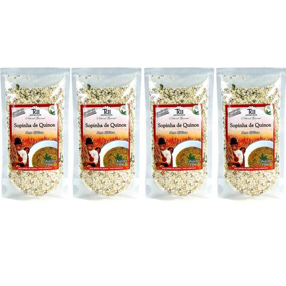 Imagem de Kit 4 Sopinha de Quinoa Tui Alimentos 75g - Vegano