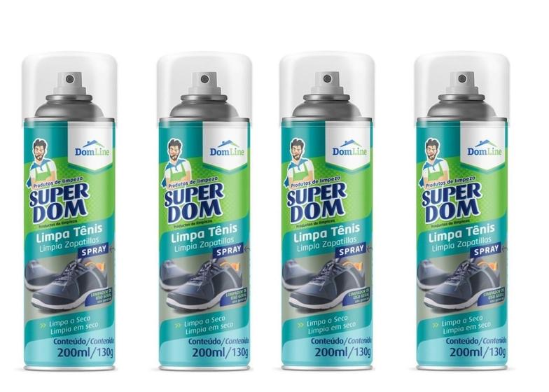 Imagem de Kit 4 Spray Limpa Tenis A Seco Domline 200Ml