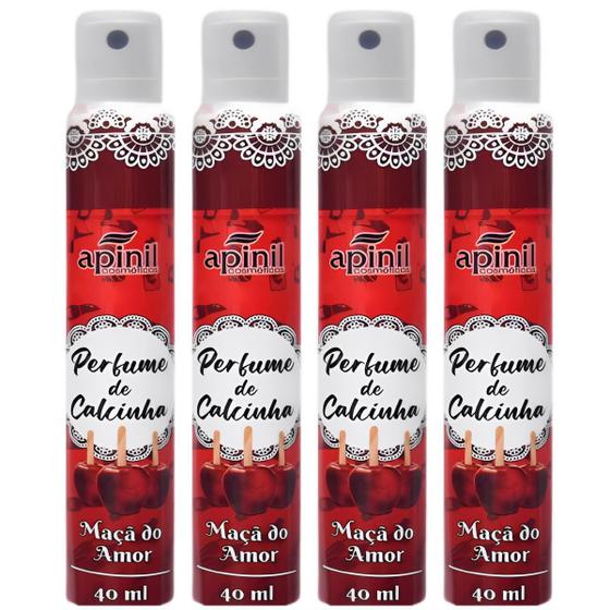 Imagem de Kit 4 Sprays Perfumador de Calcinha Sensual Cheiros Variados