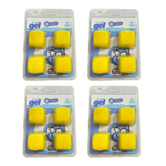 Imagem de Kit 4 Suall Gel Clarificante Piscina Igual ao KeepClor Gel