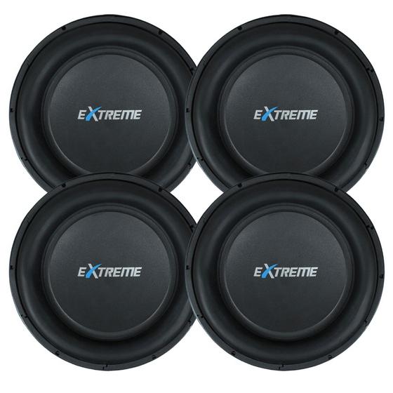 Mini Extreme Box Kit 4 Subwoofer Extreme Audio 1600w Rms 4 Ohms 12 polegadas - Extreme ...
