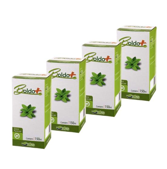 Imagem de Kit 4 Suplemento Alimentar Boldo Solução 120ml - Natus