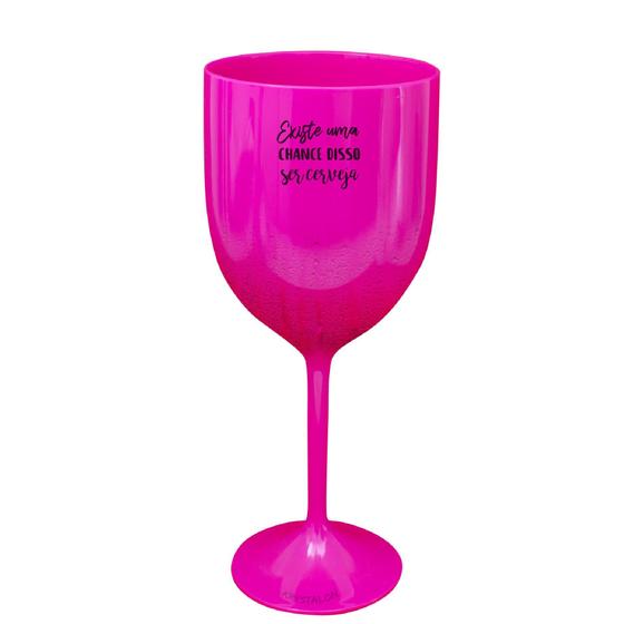 Imagem de Kit 4 Taças Vinho Rosa Personalizadas Para Live