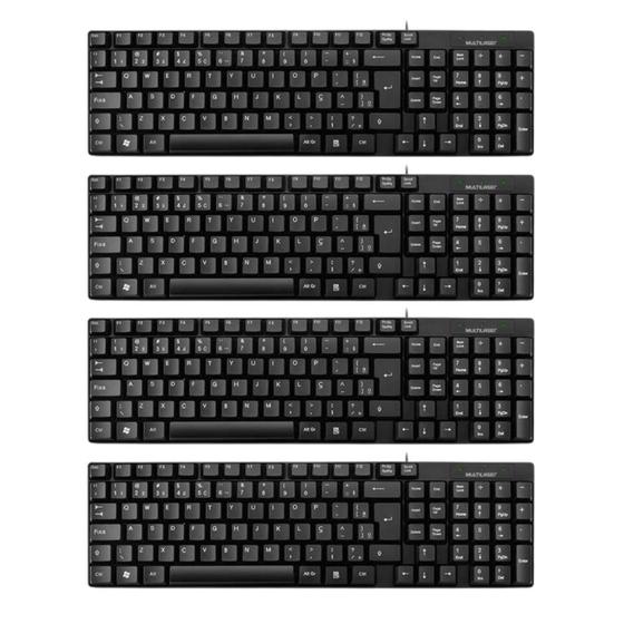 Kit 4 Teclado Slim Preto Usb Multilaser - Tc193 Atacado Menor preço em Kit 4 Teclado Slim Preto Usb Multilaser - Tc193 Atacado