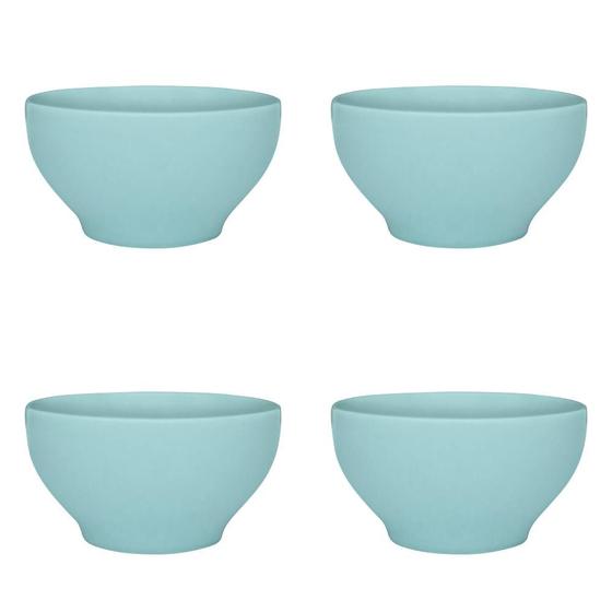 Imagem de Kit 4 Tigelas Bowls Cerâmica Biona Oxford 600ml Azul Claro