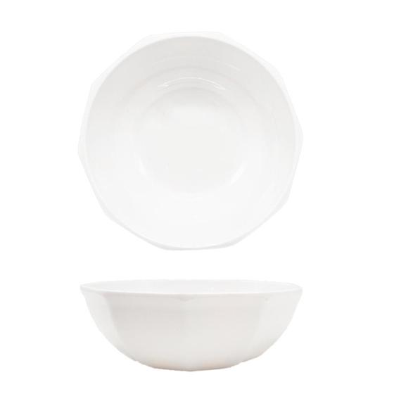 Imagem de Kit 4 Tigelas De Melamina Gourmet poligonal 1,2L 19X6,5cm