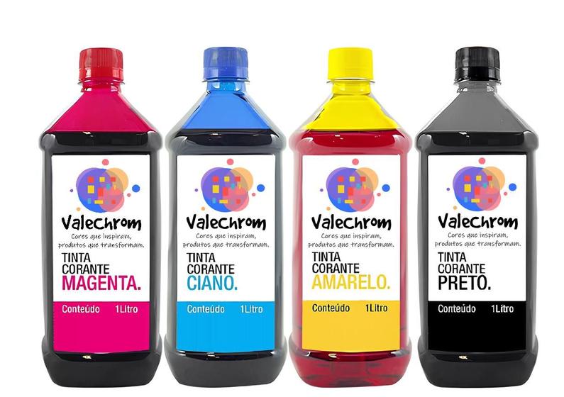 Imagem de Kit 4 Tinta Compatível Brother MFC-J5845DW J5945 J6545 J6945 LC-3037 de 1 Litro