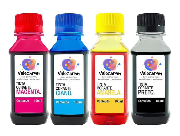 Imagem de Kit 4 Tinta Compatível Canon MX320 MX340 MX360 MX410 PG210 CL211 de 100ml