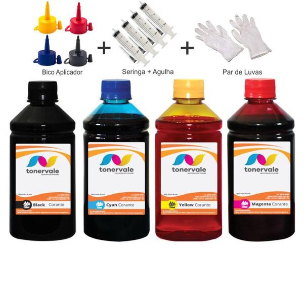 Imagem de Kit 4 Tinta Para HP T530 711xl 250ml Linha Platinum